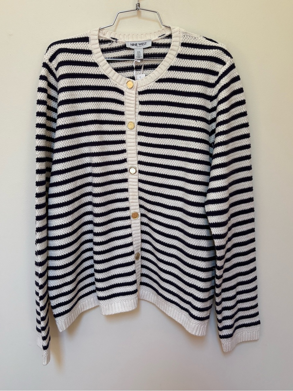 Brand New Nine West Women's Cropped Sweater Cardigan Size XXL